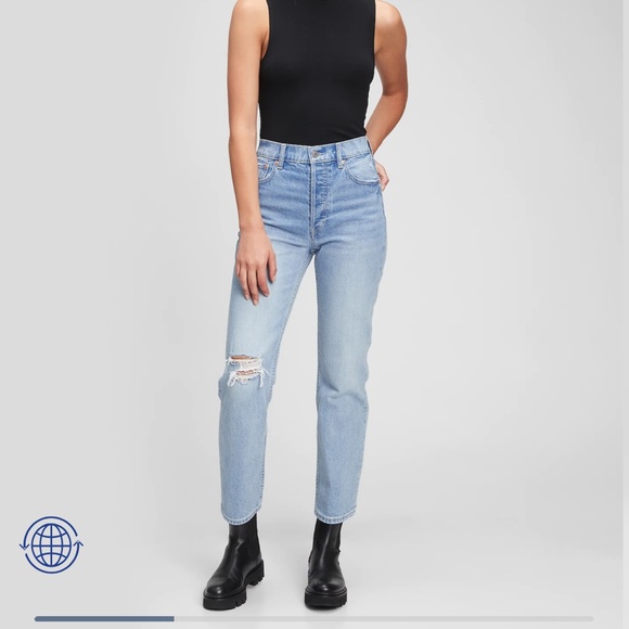 Gap Denim High Waisted Jeans -Light 2P l - Picture 11 of 11